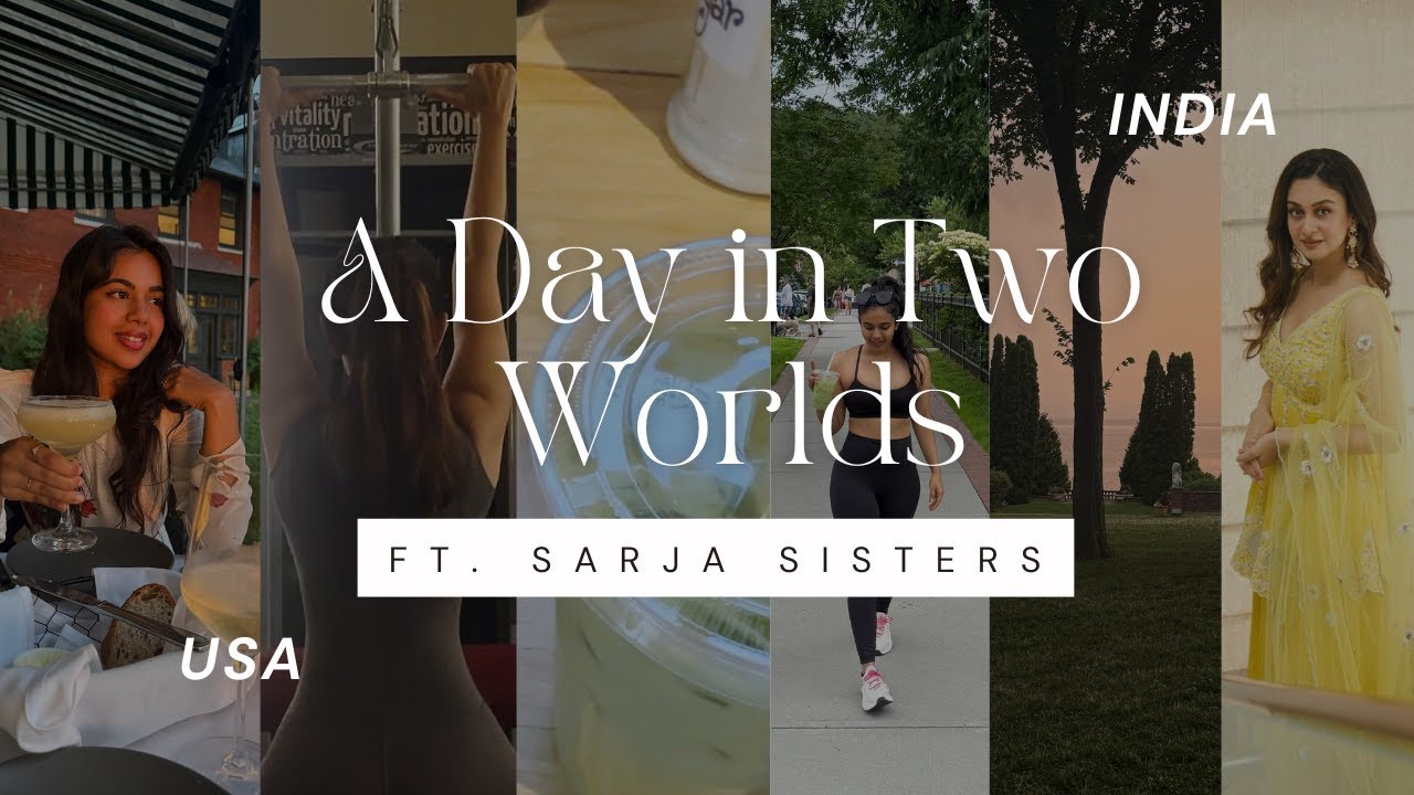 Two Sisters, Two Routines, One Day | Chennai vs Vermont | Sarja Sisters | Vlog