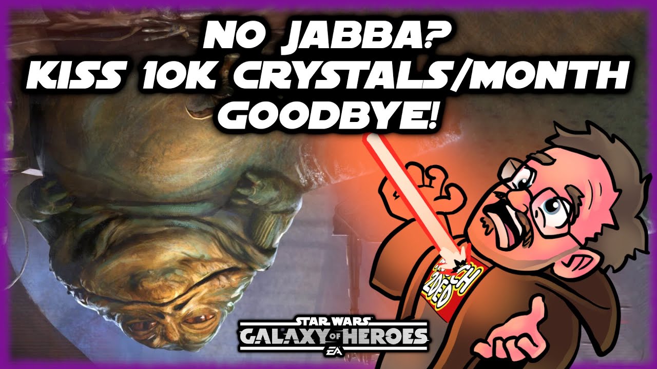 Jabba the Hutt is worth 10,000+ Crystals Per Month to Your SWGOH Roster!!!