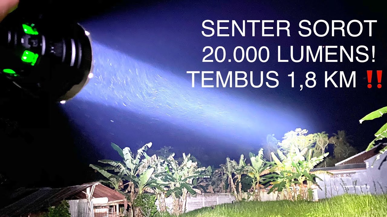 🔥SENTER SOROT 20.000 LUMENS IMALENT R90C! SENTER PALING TERANG