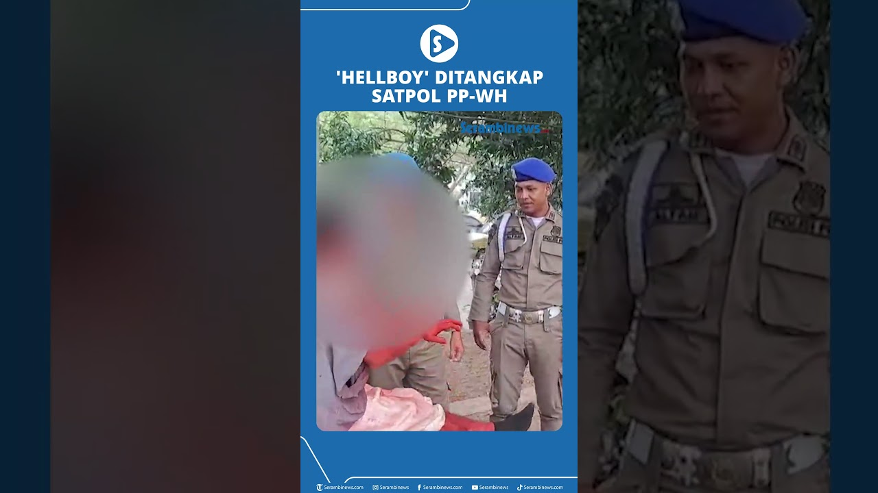Manusia 'Hellboy' Ditangkap Satpol PP WH