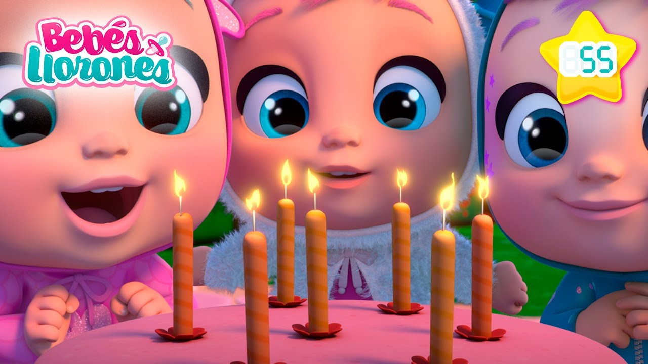 Celebramos el CUMPLEA&Ntilde;OS con PASTEL 🎂 BEB&Eacute;S LLORONES 💕 L&aacute;grimas M&aacute;gicas 💧 Cap&iacute;tulos DIBUJOS