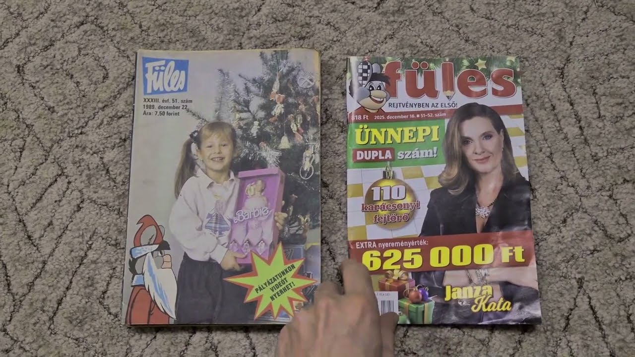 A karácsonyi Füles (régi számok és az új szám összehasonlítása)