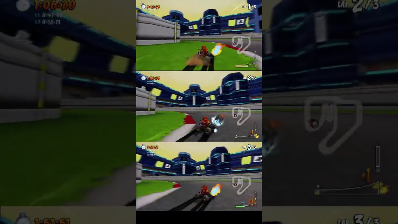 Crash™ Team Racing Nitro-Fueled - Local Arcade - Time Trial - Retro Stadium - 