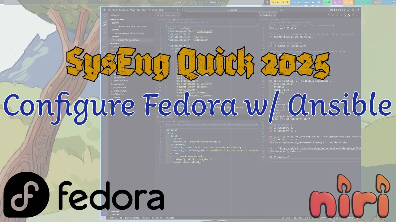 Complete Fedora Deployment with Ansible