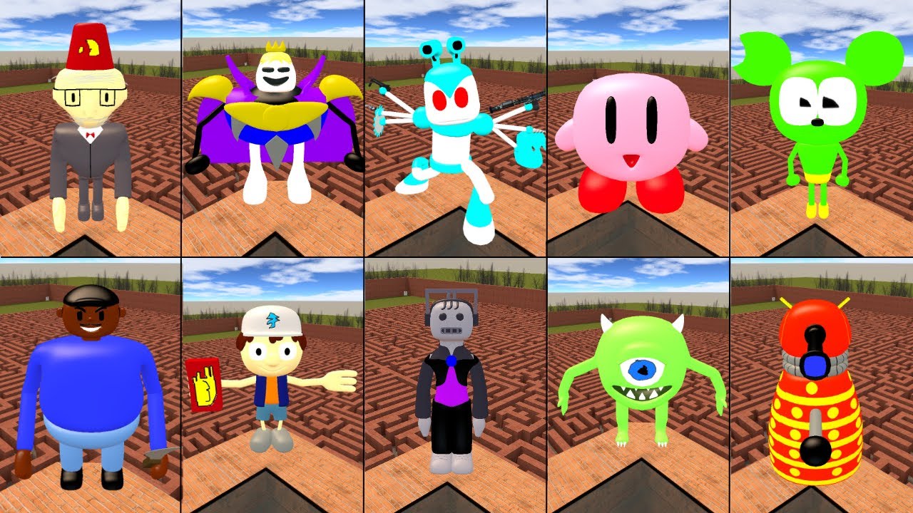 NEW UPDATE 3D MEMES NEXTBOTS v6 IN MAZE