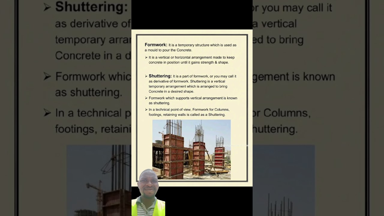Types of formwork shuttering in construction 