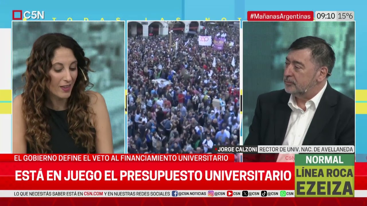 MARCHA UNIVERSITARIA: MANO a MANO con JORGE CALZONI, RECTOR de la UNIVERSIDAD de AVELLANEDA