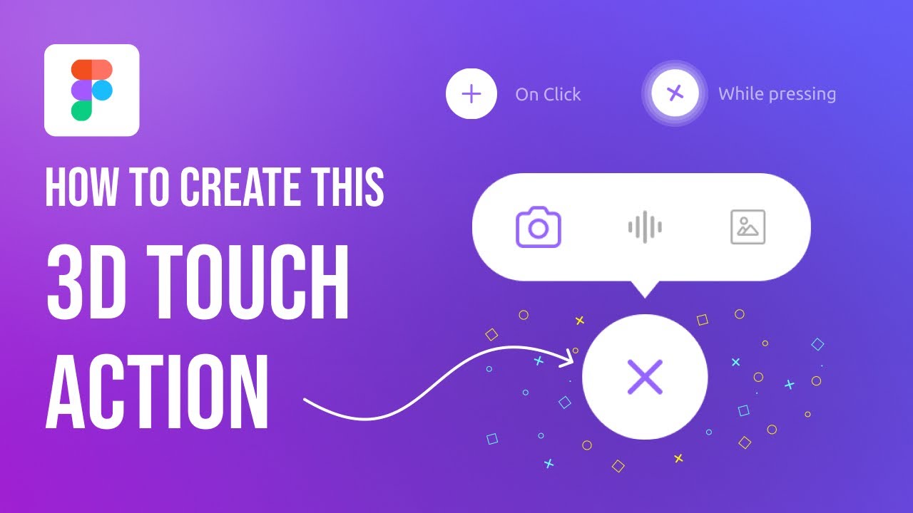 3D Touch Action button animation in figma