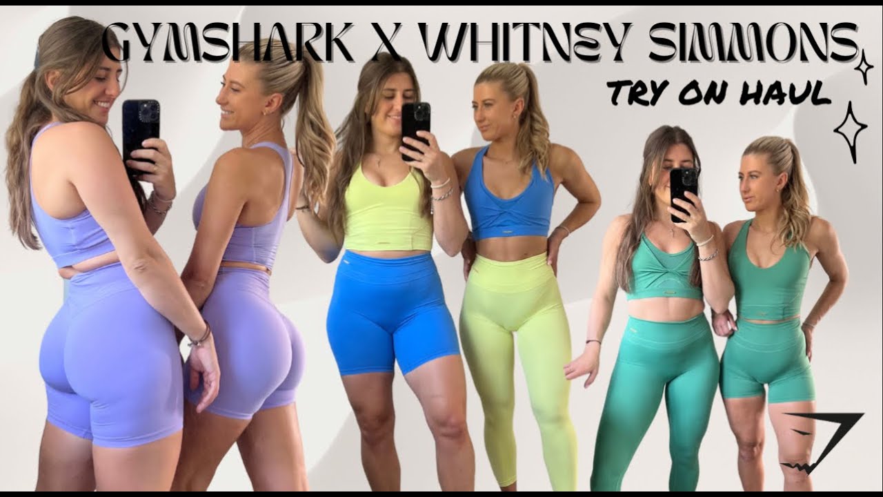 Новая коллекция GYMSHARK x WHITNEY SIMMONS. Примерка и обзор | Разные типы телосложения | Честный...