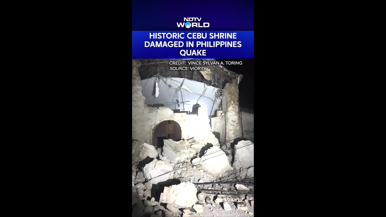 Historic Cebu Shrine Damaged In Philippines' Earthquake