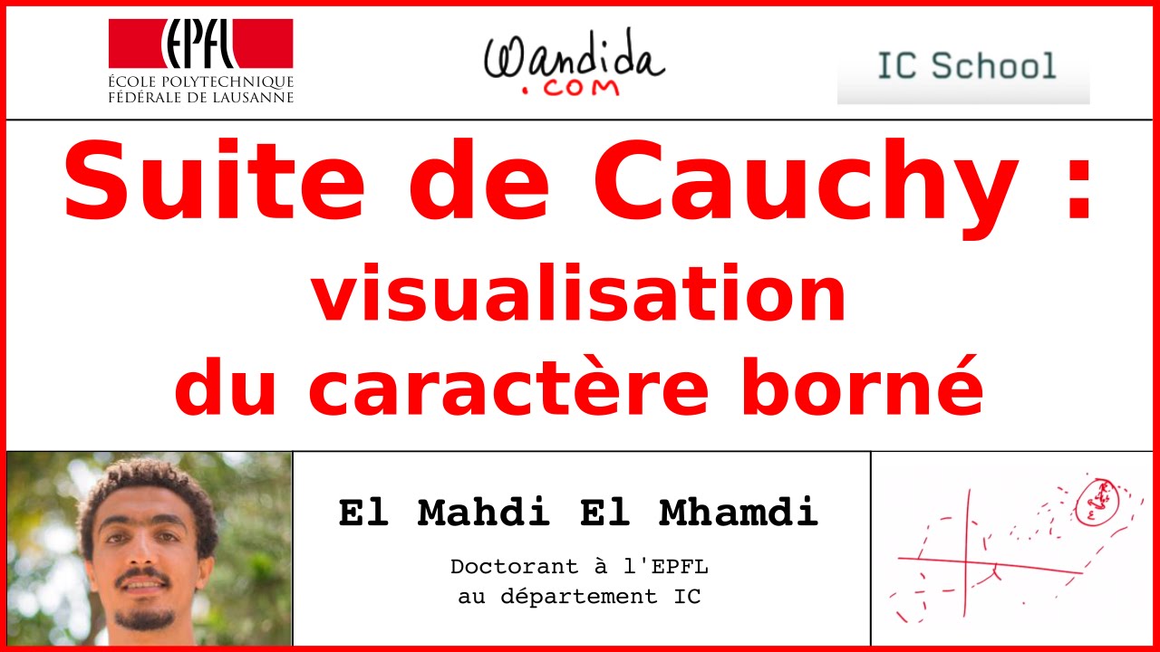 Suites de Cauchy : visualisation caractère borné | El Mahdi El Mhamdi
