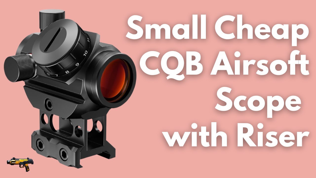 Небольшой и недорогой прицел для страйкбола CQB с подставкой.