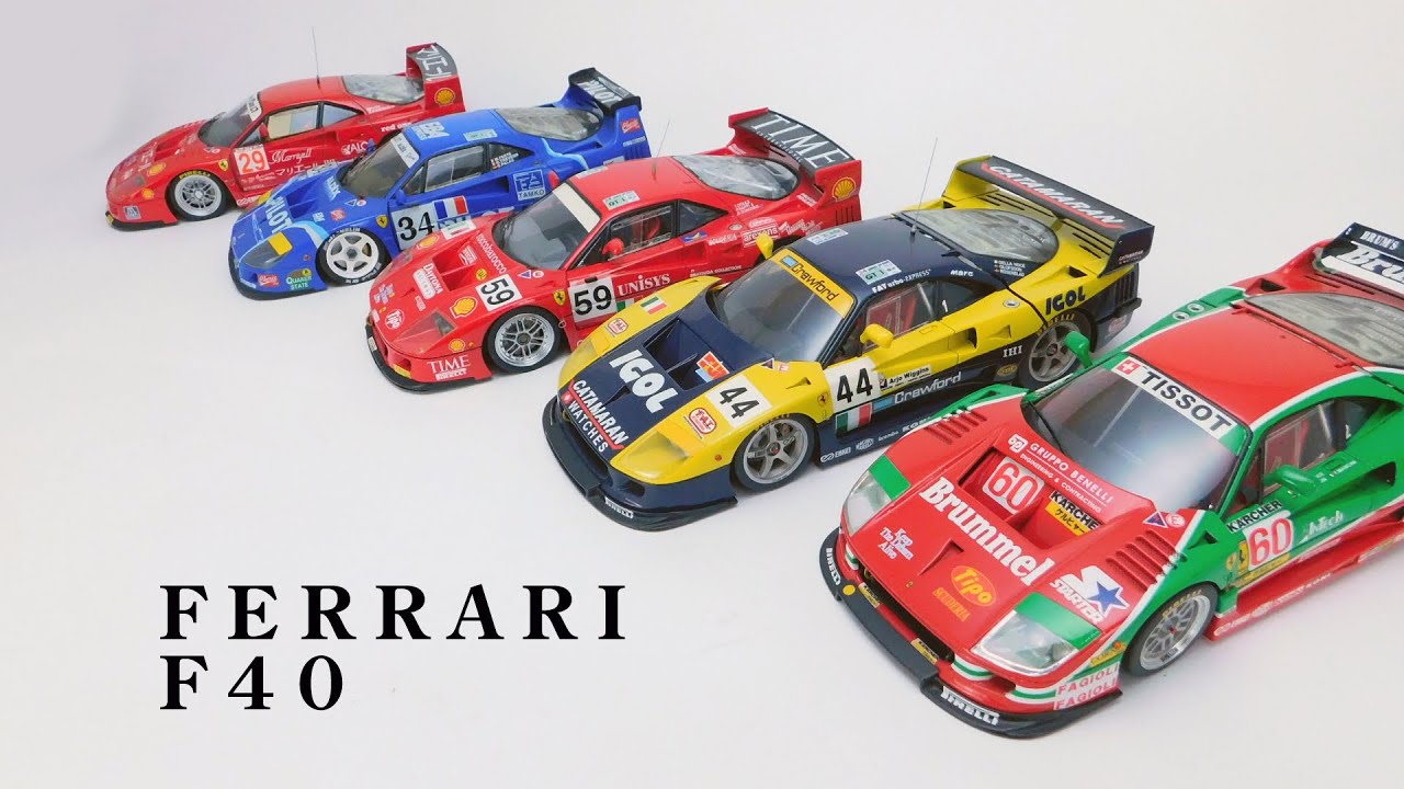 1/24 scale GT car kits FERRARI F40LM F40GTE