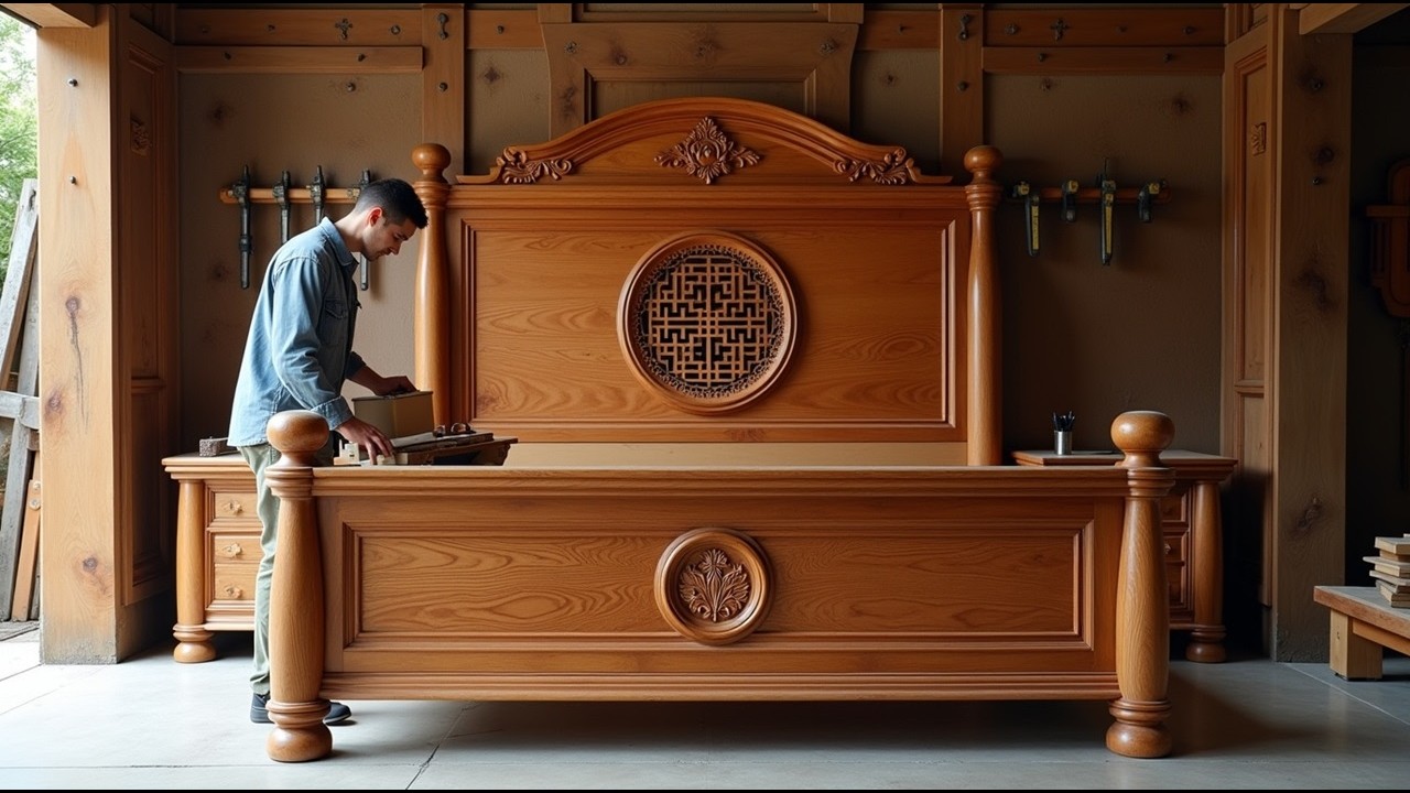 The Emotional Journey of Completing Wooden Bed | Art in Every Grain of Wood, The Story of Carpenter