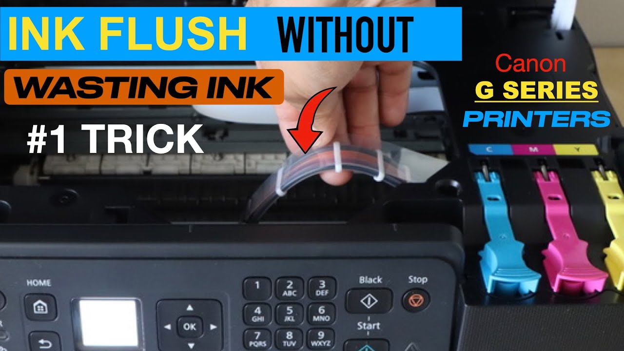 How To Do Ink Flush In Canon Printer Without Wasting Ink #1 Trick For Canon Pixma G series Printers?