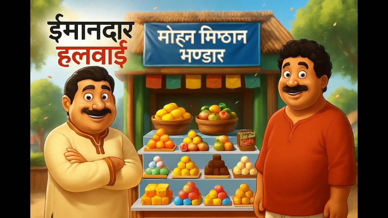 ईमानदार हलवाई | imandar halwai |hindi kahaniya | #moralstories #youtubevideo #tranding #epic