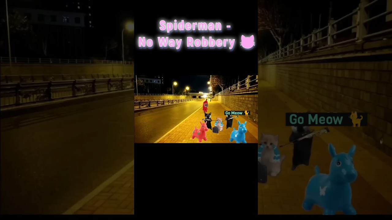 Spider-Man Now Way Robbery 😺 || Meow Moments  || 
