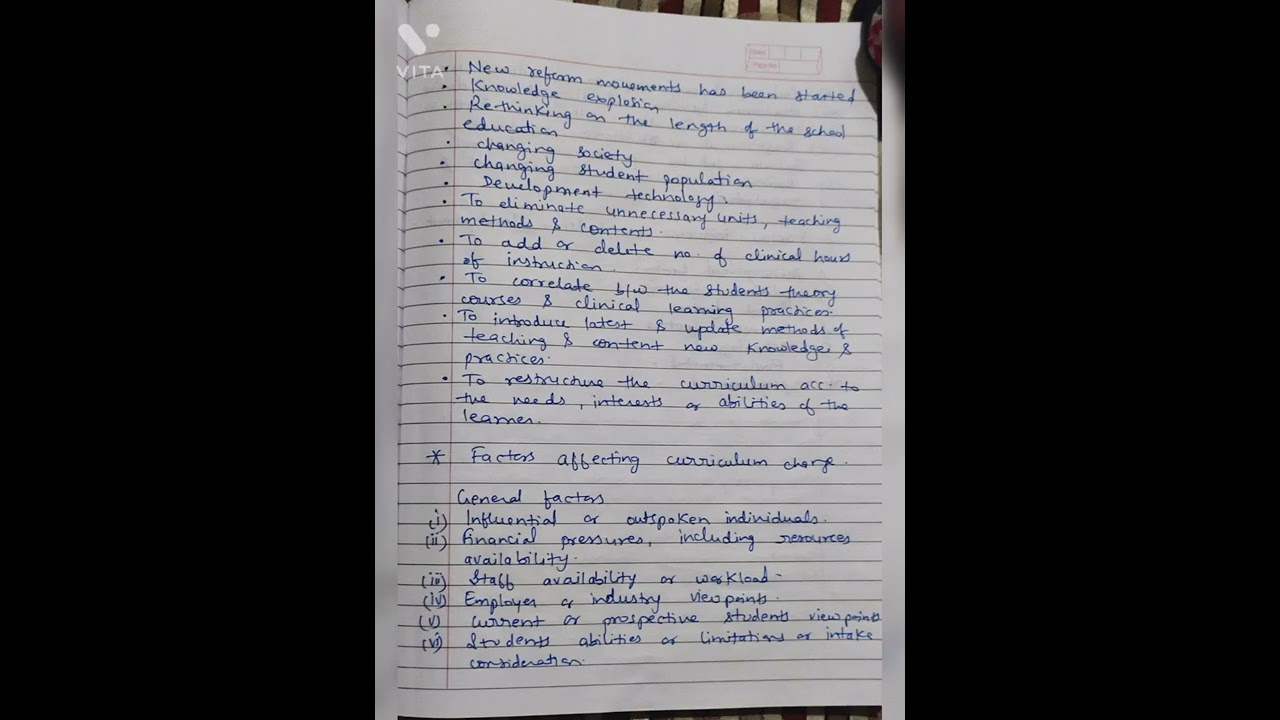 need of curriculum change | factors affecting curriculum change| knowledge and curriculum