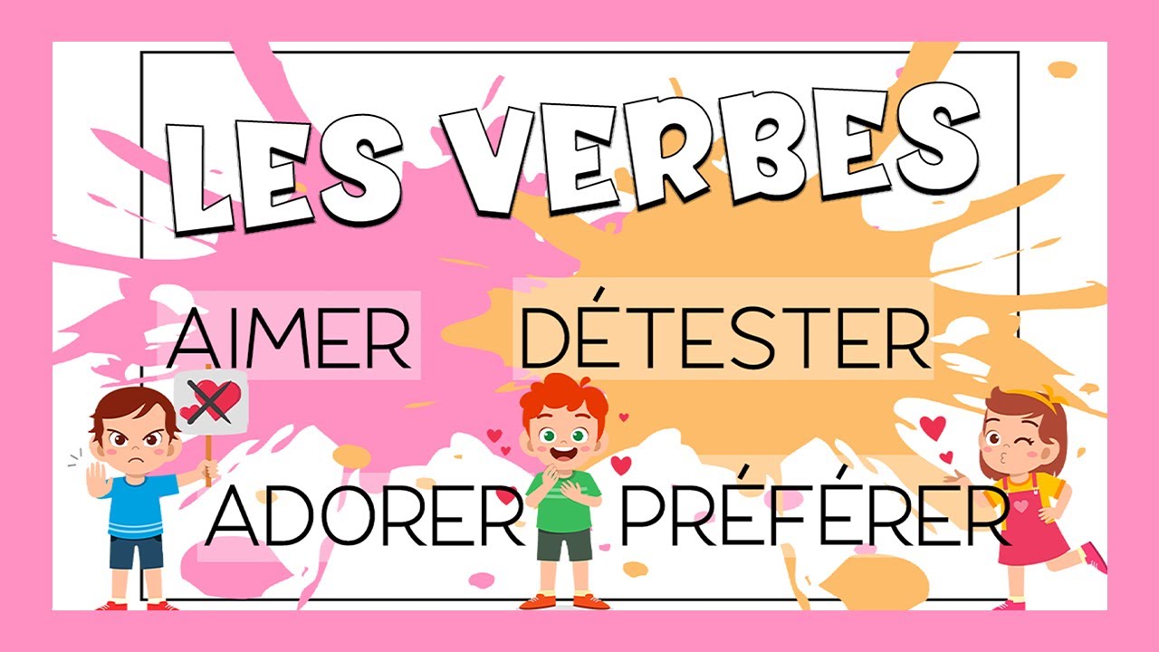 Los verbos aimer, adorer, détester y préférer | Verbos
