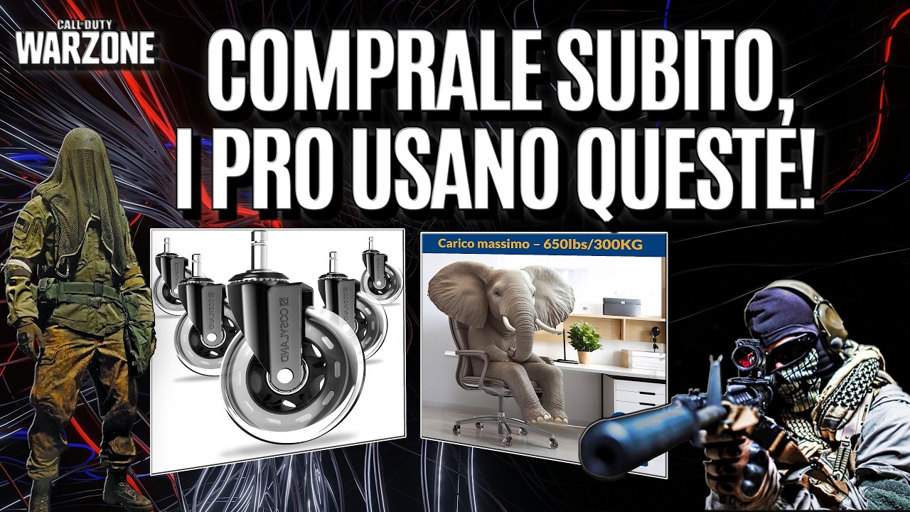 🤩COMPRALE SUBITO🤌TI CONSIGLIO QUESTE ROTELLE💥SEDIA DA GAMING✅FPS COACHING❗