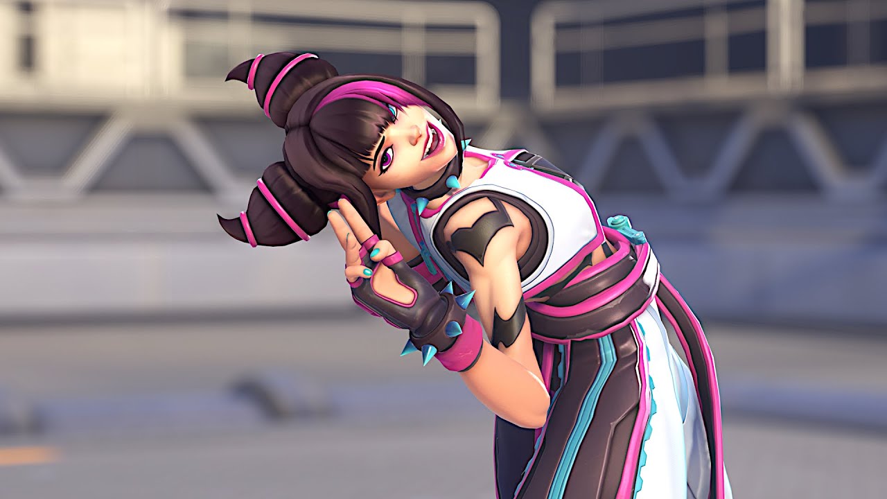 Kiriko's Killer Beam Emote With 29 Skins | Overwatch x Street Fighter