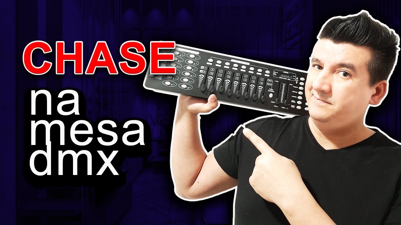 Como fazer um chase na mesa dmx 192