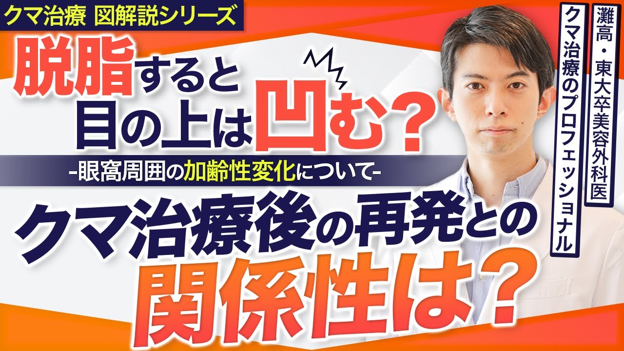 【クマ治療】脱脂すると目の上が凹むって本当？クマ取りのプロが徹底解説！