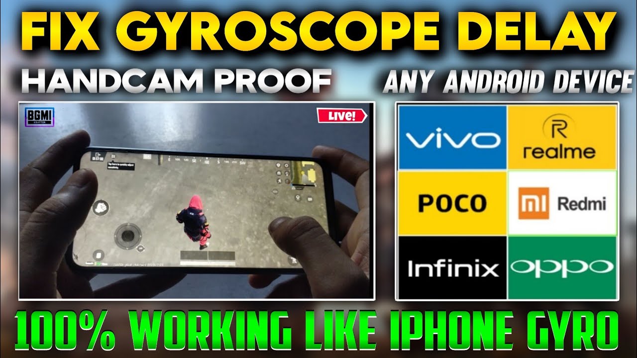 BGMI Gyro Delay Fix VIVO REDMI REALME OPPO POCO | How To Fix Gyroscope Delay in BGMI Fix Gyro Delay