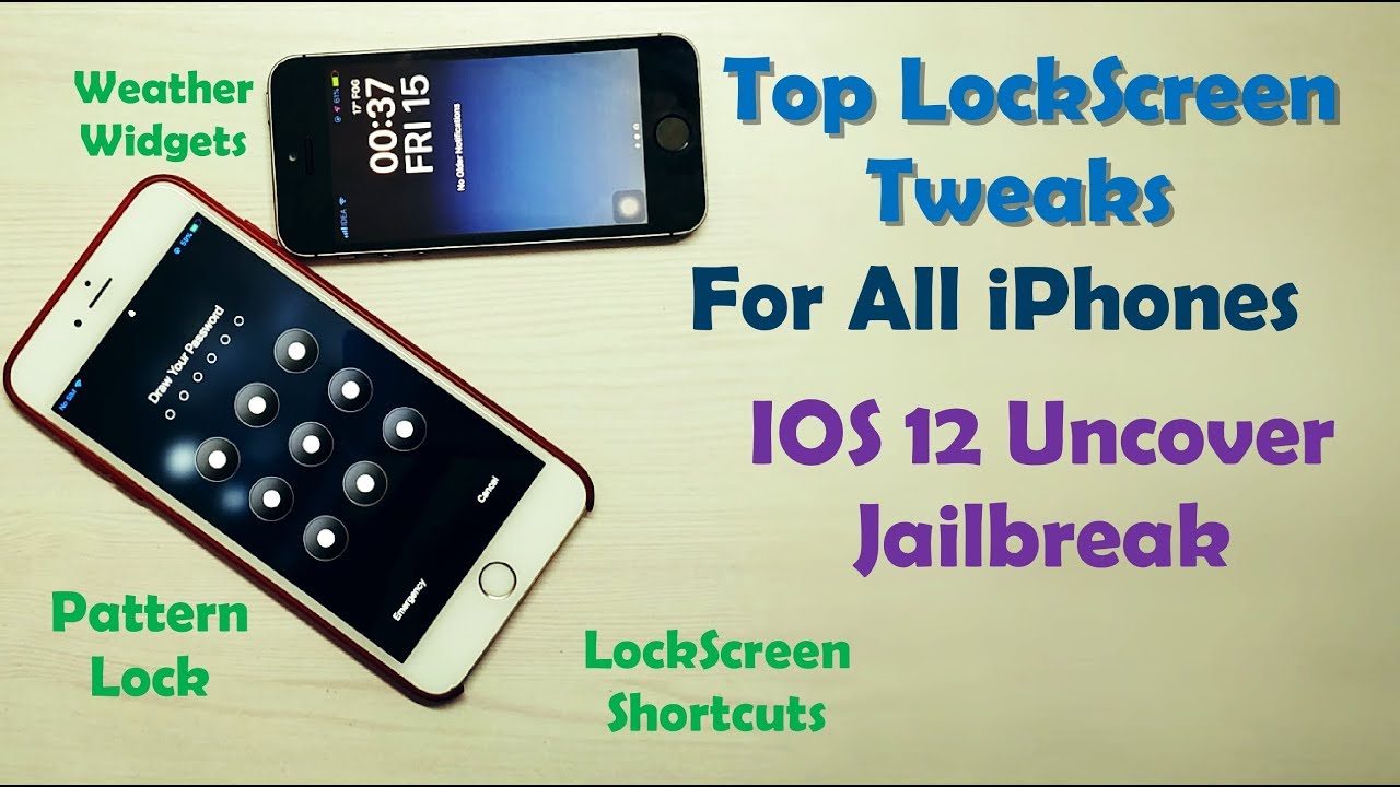 Top LockScreen Tweaks for Jailbreak iPhone - Pattern Lock, Weather Widge