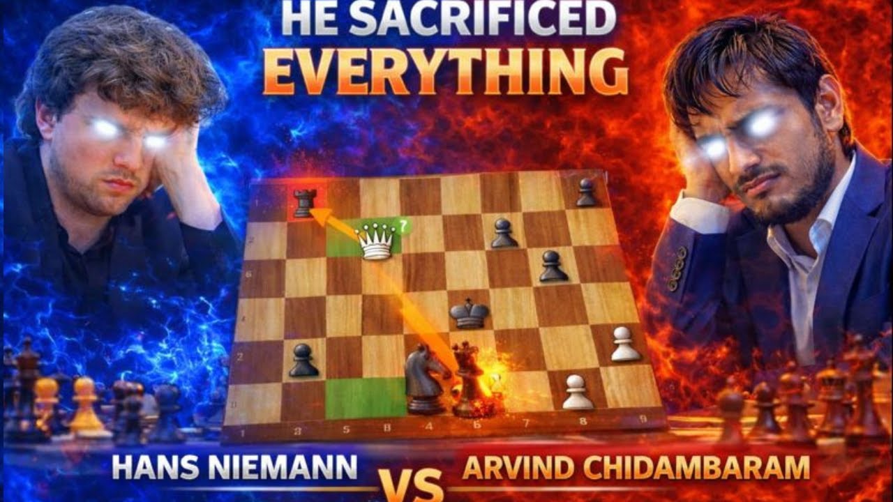 he sacrificed everything — hans niemann’s immortal game #chess #chessgame