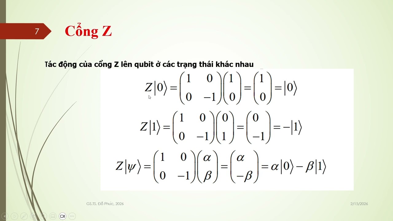 2026 02 15: Bài 4: Cổng lượng tử X, Y, Z