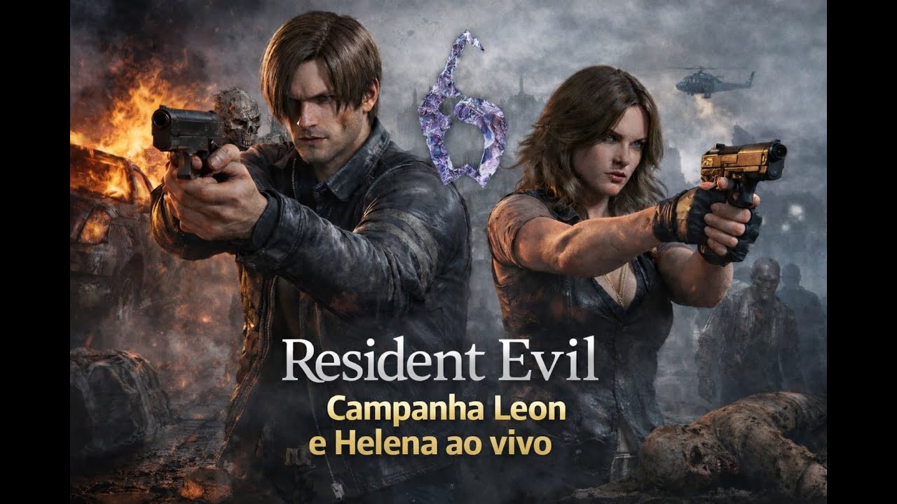 Resident Evil 6 #1 Leon eh Helena em um desastre total e um final triste para a Débora 🤨🫡🎮