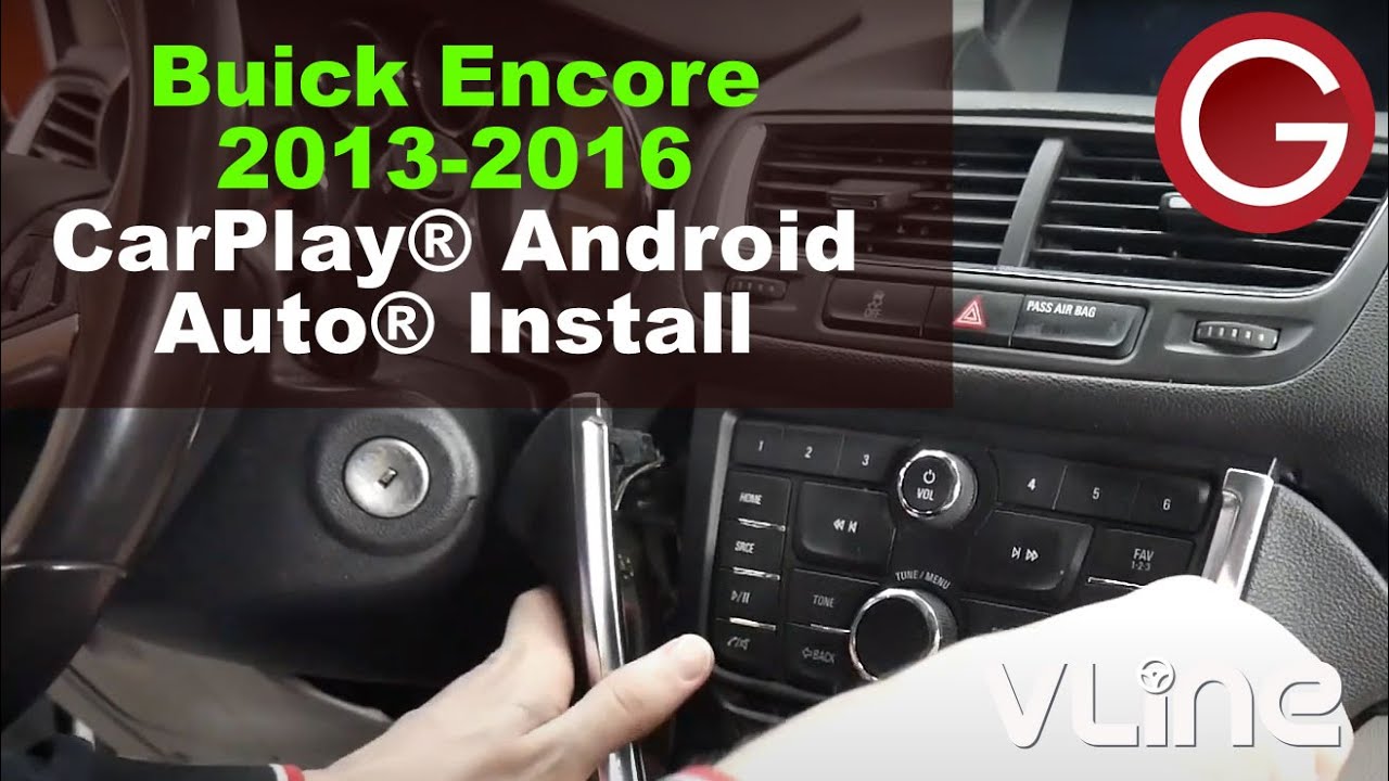Установка Wireless CarPlay и Android Auto: GROM VLine VL2 в Buick Encore 2013-2016 годов с MyLink...