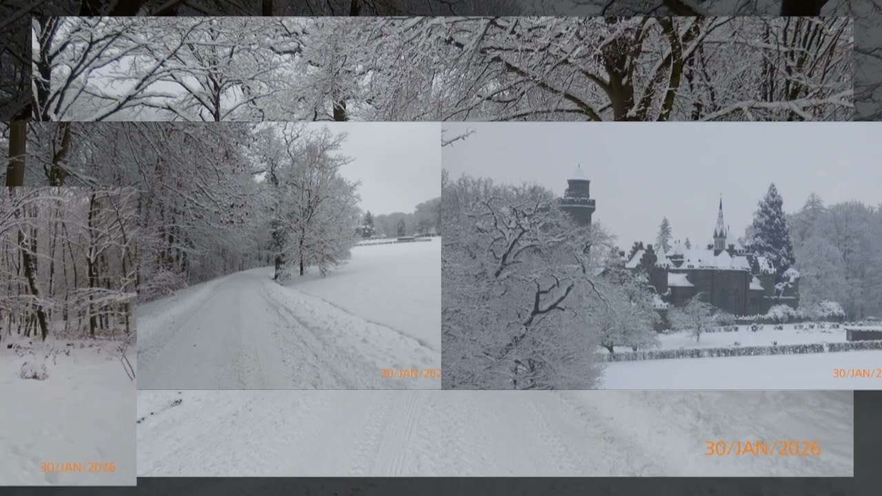 Winter in Bildern vom Bergpark Kassel