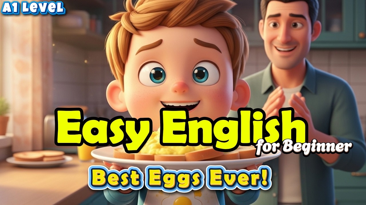 Toby Cooks for the First Time! - English for Beginners - Shadowing English | #englishforbeginners