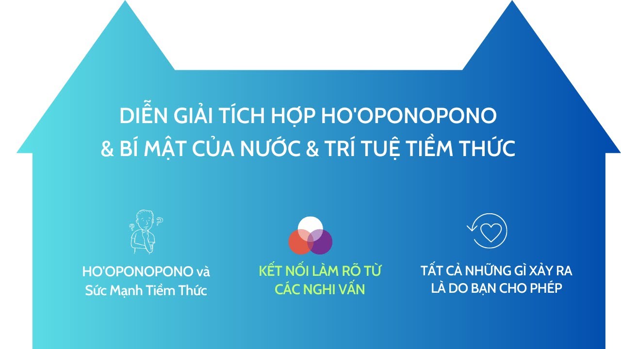 Sâu chuỗi kết hợp Ho'oponopono & Bí mật của nước & Trí tuệ tiềm thức trong VẬN HÀNH TÂM THỨC???