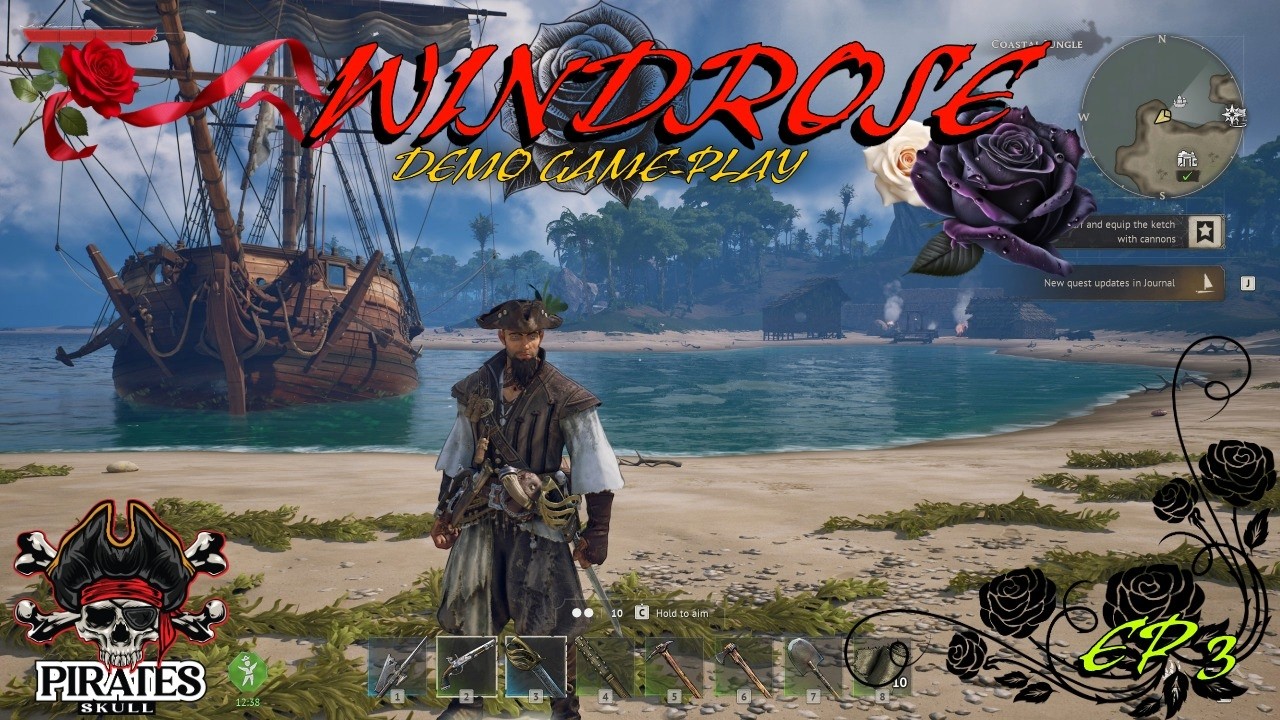 OPEN WORLD PIRATE SIMULATOR! PART 2 DEMO COMPLETE ! BLACKBEARDS TRANSPORT AND MYSTERY LOOT