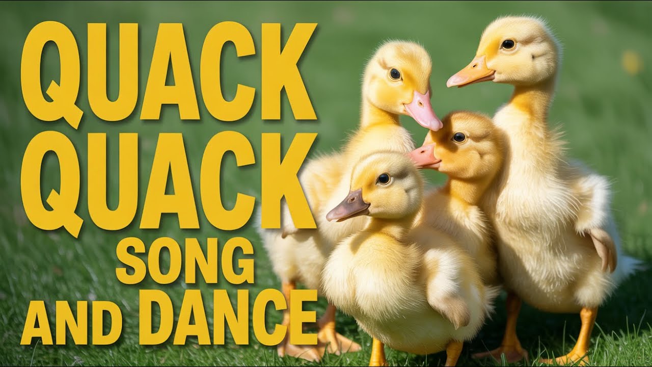 Quack Quack Duck English Song | Cute Kids Nursery Rhyme Toddlers Preschool Baby Love to Sing Fun