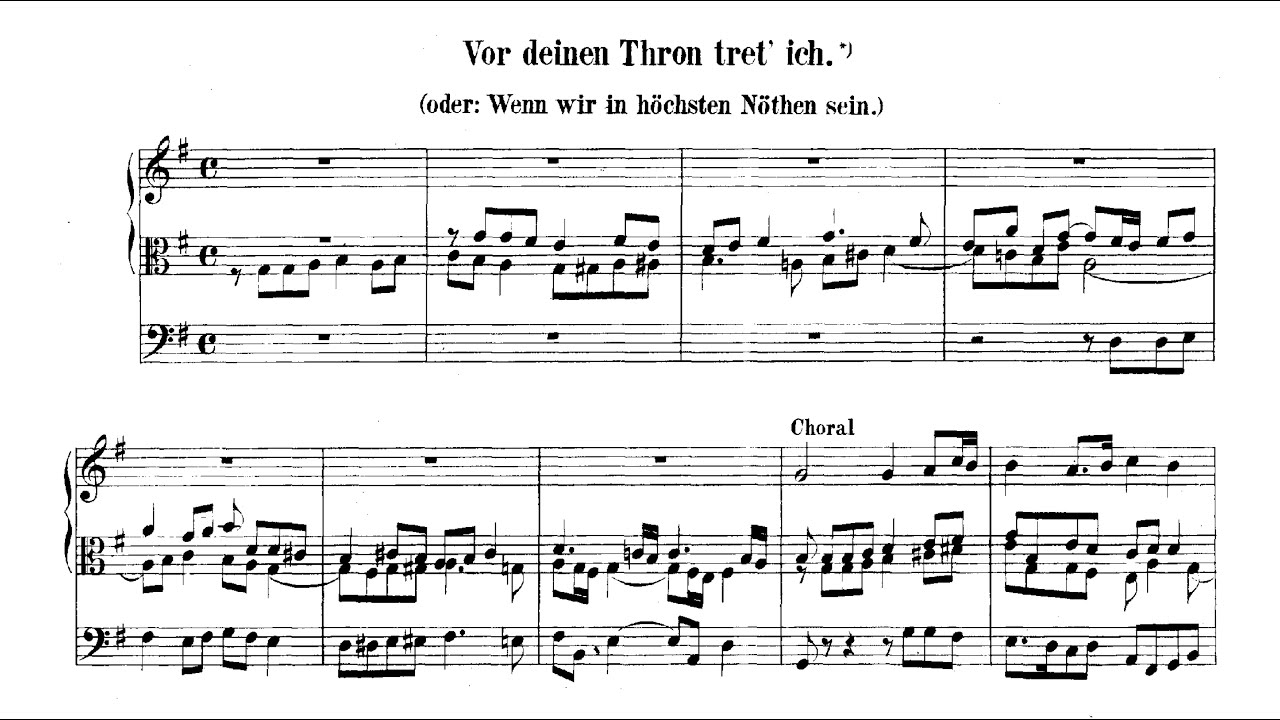 J. S. Bach: "Vor deinen Thron tret' ich hiermit" BWV 668