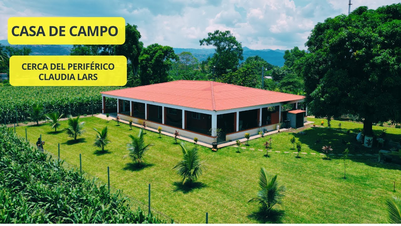 Recorriendo una CASA DE CAMPO disponible a la venta en El Salvador
