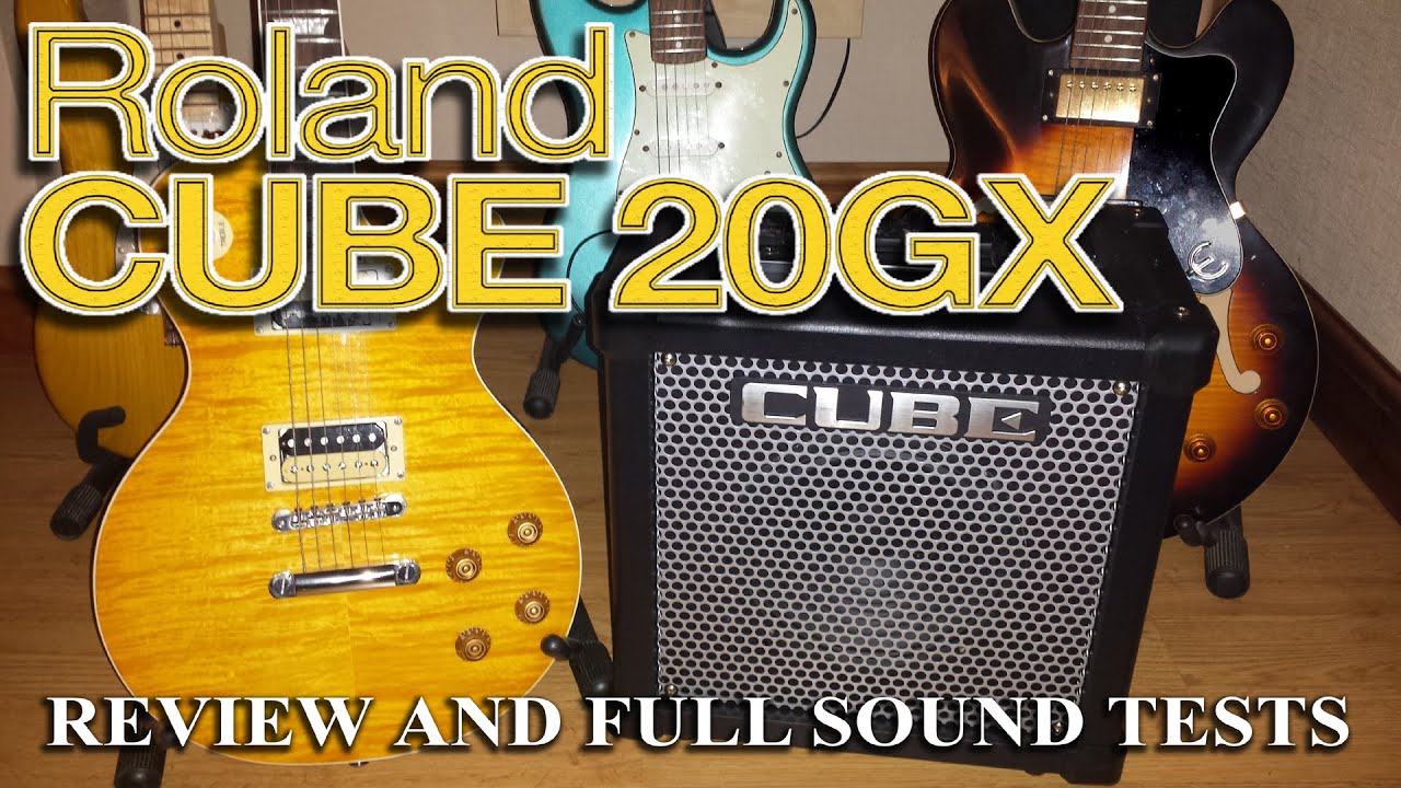Обзор гитарного усилителя Roland Cube 20GX и полные тесты звучания.