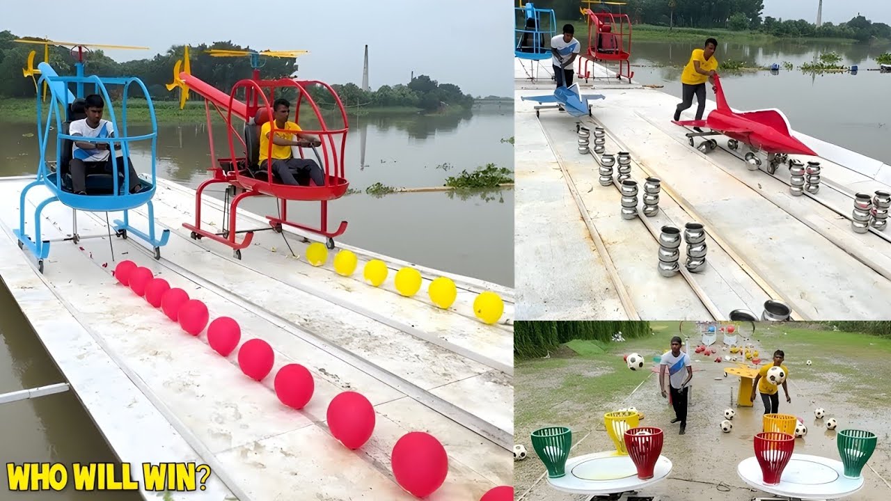 Kick the Football Pop the Balloon – Double the Game Double the Fun 🤔| Who Will Win?/ Sahil Challenge