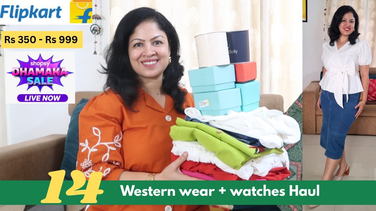 Flipkart Affordable Western Wear & Watches Haul | Stylish Finds Under Budget 💃⌚