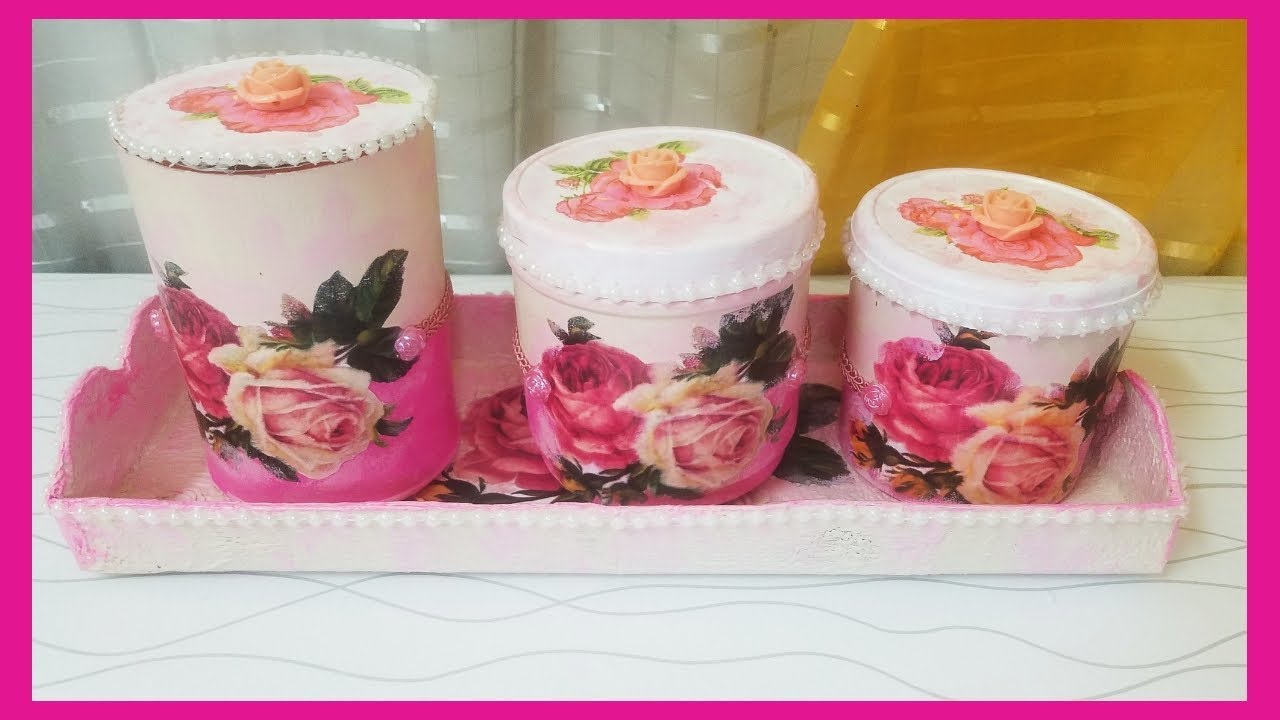 Frascos plásticos decorados -reutiliza frascos plásticos vacíos