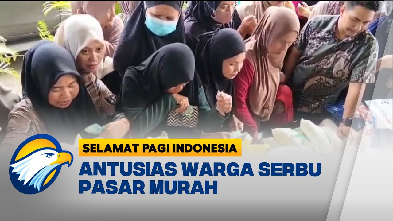 Antrean Panjang Sembako Murah Terjadi di Brebes dan Sinjai - [Selamat Pagi Indonesia]