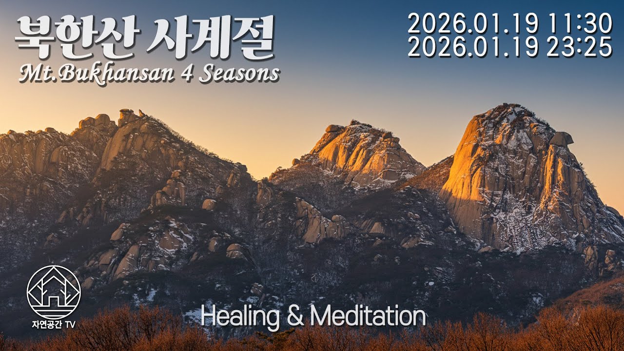 Natural Healing Meditation Sleep Relax Mt.Bukhansan 힐링 명상 수면 자연치유 아름다운 북한산의 사계절 26.01.19[자연공간TV]