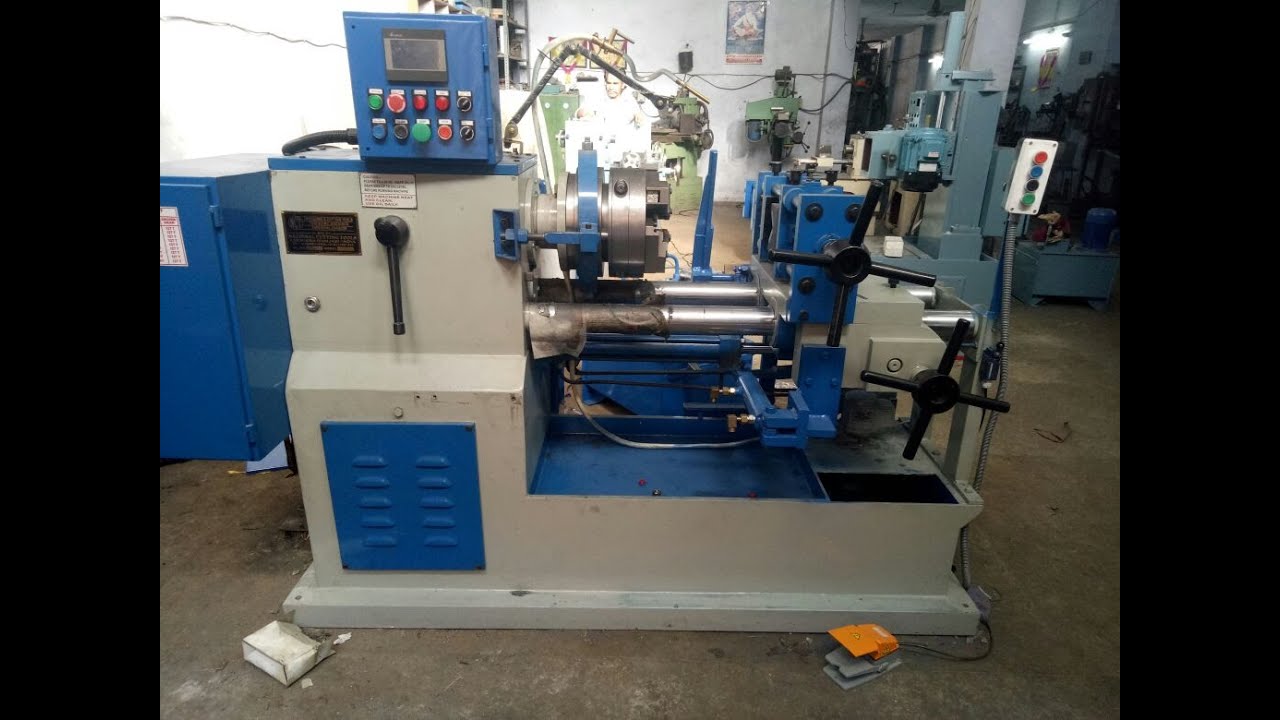 AUTOMATIC REBAR ROUND BAR CHASER THREADING MACHINE sales@nationalcuttingtools.com CALL+919888210800
