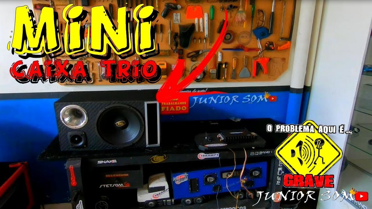 MINI CAIXA TRIO!!! Otimo custo beneficio /100 bateria na mala! ☢JuNiOr SoM♛®