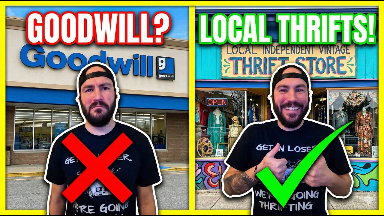 I hit local thrift's to show that Goodwill isn't the only option!