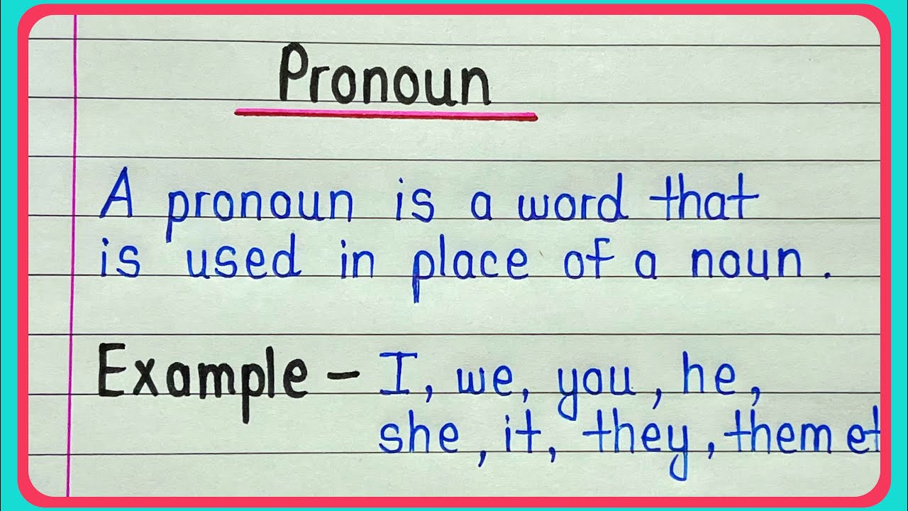 What is pronoun | Pronoun ki definition | English Grammar in pronoun definition | सर्वनाम किसे कहते